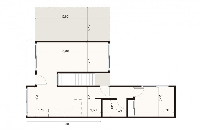 CASA DE 1 DORMITORIO FRENTE AL GOLF - EN VENTA