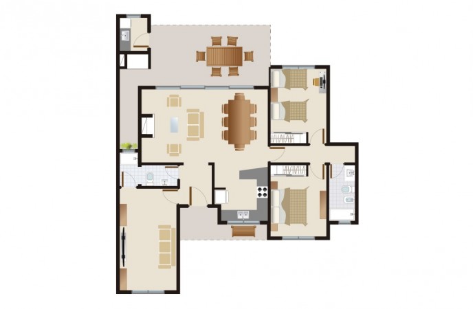 CASA DE 2 DORMITORIOS EN BARRIO RESIDENCIAL - EN VENTA