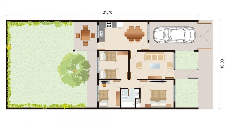 CASA DE 3 DORMITORIOS - EN UBICACION CENTRICA - EN VENTA