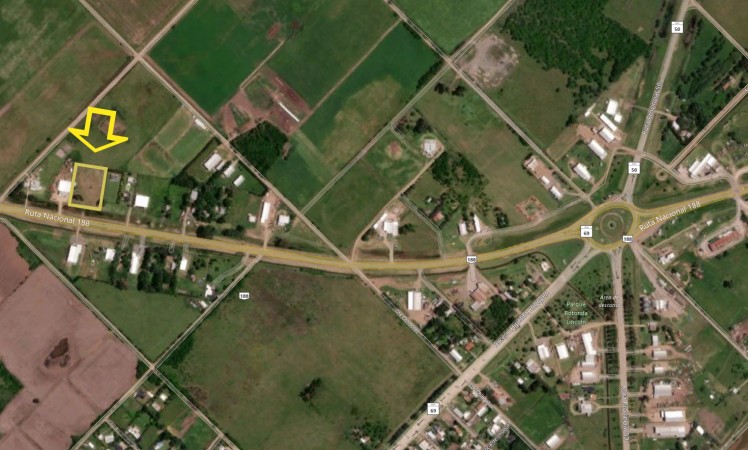 2 LOTES SOBRE RUTA 188 - A 1000 MTS. DE LA ROTONDA - EN VENTA