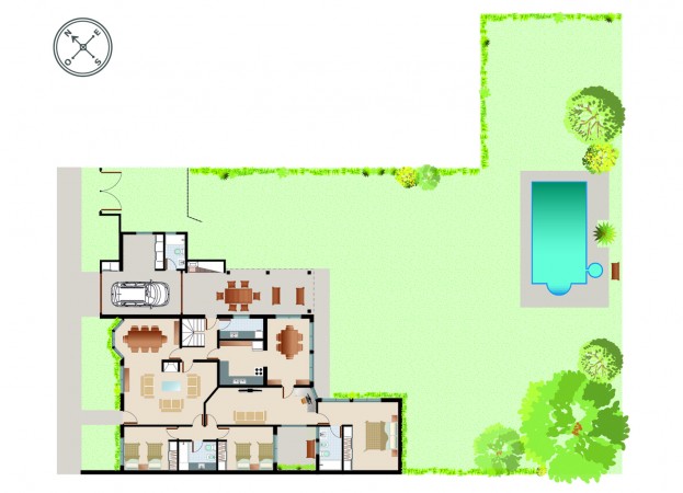 CASA DE 3 DORMITORIOS CON AMPLIO JARDIN - EN VENTA