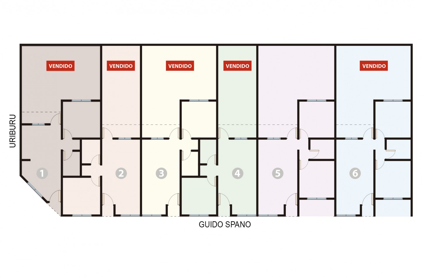 DEPTOS DE 1 DORMITORIO - A ESTRENAR