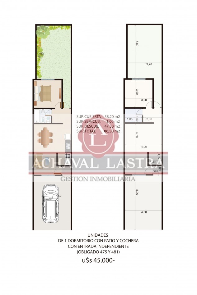 DEPTOS DE 1 DORMITORIOS - A ESTRENAR - EN VENTA